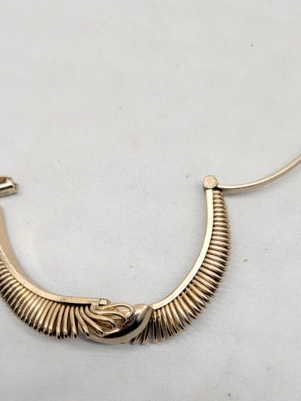 Vintage 1950s Signed Napier Goldtone Spiral Bracelet